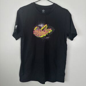 Adidas Originals Black Graphic Tee Youth 13/14 Tshirt